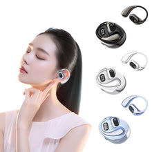 Load image into Gallery viewer, Single Ear AI Intelligent Translation Bluetooth Headset OWS Hanging Ear Long Endurance Sports Headset With Digital Display