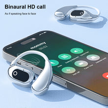 Load image into Gallery viewer, Single Ear AI Intelligent Translation Bluetooth Headset OWS Hanging Ear Long Endurance Sports Headset With Digital Display