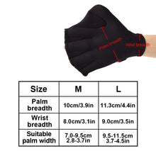 Load image into Gallery viewer, 1Pair 2MM Diving Swimming Training Webbed Gloves Wrist Adjustable Imitation Duck Feet Open Fingers Design Diving Equipment