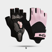 Load image into Gallery viewer, 1Pair Outdoor Non-Slip Shock-Absorbing Half-Finger Cycling Gloves Breathable Yoga Fitness Gloves Self-Adhesive Cloth Fixed