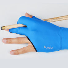 Load image into Gallery viewer, 1 Pair Three-Finger Billiard Gloves Splice Design With Non-Slip Mat Wear-Resistant Breathable Sports Gloves