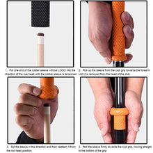 Load image into Gallery viewer, 1PC Professional Pool Cue Rubber Handle For Nine-Ball 1/2 American Pool Cue Back Handle Non-Slip Silicone Leather Case