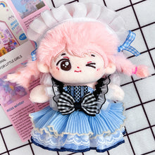 Load image into Gallery viewer, Miniature Blue Dress Set for 17cm Labubu Dolls Cute DIY Doll Clothes Fashion Accessories Lovely Outfit Gifts for Girls Friends