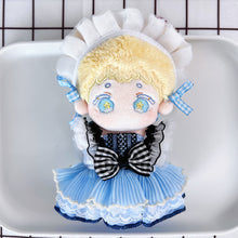 Load image into Gallery viewer, Miniature Blue Dress Set for 17cm Labubu Dolls Cute DIY Doll Clothes Fashion Accessories Lovely Outfit Gifts for Girls Friends
