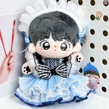 Load image into Gallery viewer, Miniature Blue Dress Set for 17cm Labubu Dolls Cute DIY Doll Clothes Fashion Accessories Lovely Outfit Gifts for Girls Friends