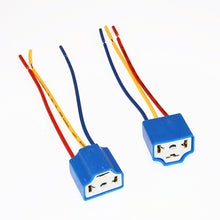 Load image into Gallery viewer, 2Pcs H4 Car Headlight Bulb Lampholder 3-hole Ceramic Wire Wiring Bulb Light Beam Socket Plug Auto Light Accessories