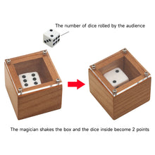 Load image into Gallery viewer, Wood Magic Tricks Dot Number Change Die Magia Stage Illusion Props Gimmick Mentalism Funny Magician Supplies