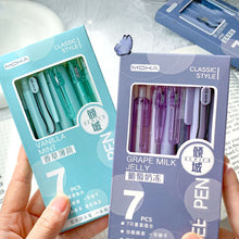 Load image into Gallery viewer, Black Ink Signature Pen Set Dopamine Retractable Pen Quick-Drying for School Supplies Office Supplies Stationery