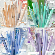 Load image into Gallery viewer, Black Ink Signature Pen Set Dopamine Retractable Pen Quick-Drying for School Supplies Office Supplies Stationery