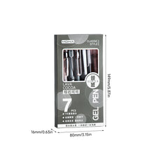 Load image into Gallery viewer, Black Ink Signature Pen Set Dopamine Retractable Pen Quick-Drying for School Supplies Office Supplies Stationery