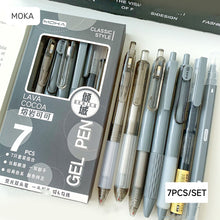 Load image into Gallery viewer, Black Ink Signature Pen Set Dopamine Retractable Pen Quick-Drying for School Supplies Office Supplies Stationery