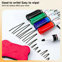Load image into Gallery viewer, Erasable Whiteboard Pen Set Multi-Color Combination Durable Thick Marker Blue/Red/Green/Black Conference Office School Stationery