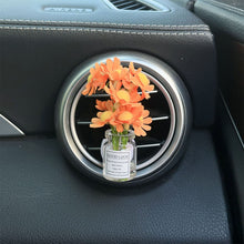 Load image into Gallery viewer, Mini Car Air Outlet Decoration Ornaments Babysbreath Jasmine Vase Glass Micro Landscape Interior Console