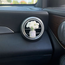 Load image into Gallery viewer, Mini Car Air Outlet Decoration Ornaments Babysbreath Jasmine Vase Glass Micro Landscape Interior Console