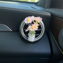 Load image into Gallery viewer, Mini Car Air Outlet Decoration Ornaments Babysbreath Jasmine Vase Glass Micro Landscape Interior Console
