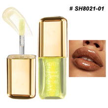 Load image into Gallery viewer, Mint Flavored Lip Oil Water Gloss Glass Lips Plump Lips Lip Gloss Moisturizing Long-lasting Non Stick To Cup Lip Oil