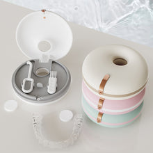 Load image into Gallery viewer, Doughnut Braces Storage Box Invisible Braces Orthodontic Retainers Storage Box Portable Denture Storage Box