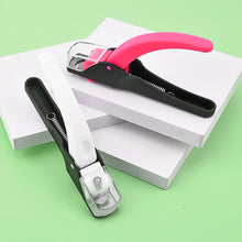 Load image into Gallery viewer, One Line Anti Splash Scissors DIY Nail Stainless Steel Nail Blade Scissors Extended Phototherapy Nail French U-shaped Nail Clipper