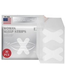 Load image into Gallery viewer, 30pcs/bag Sleep Mouth Strips Anti-snoring Breathing Correction Stickers Physical Improving Mouth Breathing Soft Mouth Strips