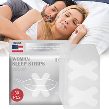 Load image into Gallery viewer, 30pcs/bag Sleep Mouth Strips Anti-snoring Breathing Correction Stickers Physical Improving Mouth Breathing Soft Mouth Strips