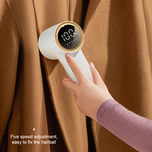 Load image into Gallery viewer, Portable Digital Electric Hair Ball Trimmer for Home Clothing Trimming Multifunctional Rechargeable Hair Ball Trimmer