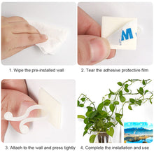 Load image into Gallery viewer, Creative Sticky Hook Green Robe Fixed Hook Wall Climbing Vine Fixing Device Sticky Hook Data Cable Wall Fixing Device