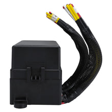 Load image into Gallery viewer, 12V Fuse Relay Box with 4 Relay Blocks 12-Way Fuse Holder Dual Pre-Wired Automotive Fuse Block with Cover for Car Truck Marine RV Boat