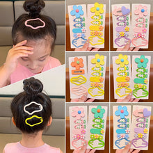 Load image into Gallery viewer, 6pcs/set Multicoloured Flower Hair Clip Bangs Hairpin Cute Cartoon Headwear Hair Styling Accessories for Children