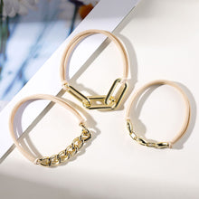 Load image into Gallery viewer, 3pcs/set Metal Chain Hair Rope Simple Versatile Durable Highly Elastic Alloy Rubber Band Hair Tie Headwear Hair Accessories
