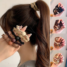 Load image into Gallery viewer, 5pcs/set Simple Mixed Style Hair Tie Highly Elastic Durable Versatile Rubber Band Headwear Hair Accessory for Women