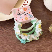 Load image into Gallery viewer, 4pcs/set Colorful Versatile Hair Tie Highly Elastic Durable Simple Rubber Band Hair Band Headwear Hair Accessories