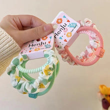 Load image into Gallery viewer, 4pcs/set Colorful Versatile Hair Tie Highly Elastic Durable Simple Rubber Band Hair Band Headwear Hair Accessories