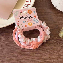 Load image into Gallery viewer, 4pcs/set Colorful Versatile Hair Tie Highly Elastic Durable Simple Rubber Band Hair Band Headwear Hair Accessories