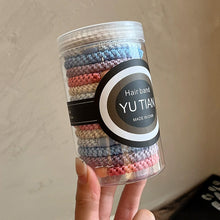 Load image into Gallery viewer, 15pcs/set Braided Highly Elastic Hair Tie Durable Multi-colored Thick High Ponytail Rubber Band Headwear Hair Accessories