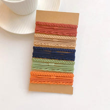 Load image into Gallery viewer, Multicolor Multistyle Hair Tie Set Simple Temperamental Highly Elastic Rubber Band Ponytail Hair Rope Headwear Hair Accessories