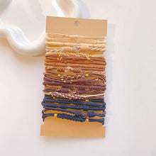 Load image into Gallery viewer, Multicolor Multistyle Hair Tie Set Simple Temperamental Highly Elastic Rubber Band Ponytail Hair Rope Headwear Hair Accessories