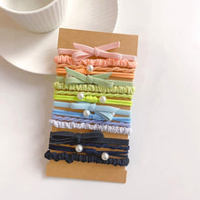Load image into Gallery viewer, Multicolor Multistyle Hair Tie Set Simple Temperamental Highly Elastic Rubber Band Ponytail Hair Rope Headwear Hair Accessories