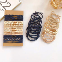 Load image into Gallery viewer, Multicolor Multistyle Hair Tie Set Simple Temperamental Highly Elastic Rubber Band Ponytail Hair Rope Headwear Hair Accessories
