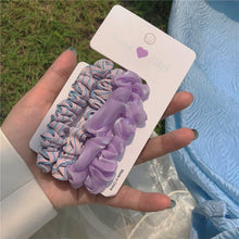 Load image into Gallery viewer, 4pcs/set Sweet Colorful Hair Band Simple Temperamental Hair Tie Highly Elastic Rubber Band Headwear Hair Accessory for Women