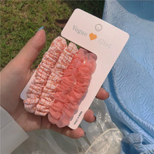 Load image into Gallery viewer, 4pcs/set Sweet Colorful Hair Band Simple Temperamental Hair Tie Highly Elastic Rubber Band Headwear Hair Accessory for Women