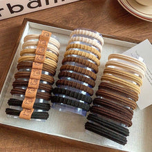 Load image into Gallery viewer, 136pcs/set Multistyle Hair Band Simple Durable High Ponytail Hair Tie Highly Elastic Thick Rubber Band Headwear Hair Accessories