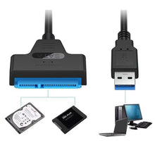 Load image into Gallery viewer, Hard Disk Adapter Cable 2.5 Inch USB Easy Drive Cable Hard Drive Easy Drive Line SATA22 Pin String Oral Line