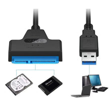 Load image into Gallery viewer, Hard Disk Adapter Cable 2.5 Inch USB Easy Drive Cable Hard Drive Easy Drive Line SATA22 Pin String Oral Line