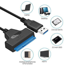 Load image into Gallery viewer, Hard Disk Adapter Cable 2.5 Inch USB Easy Drive Cable Hard Drive Easy Drive Line SATA22 Pin String Oral Line
