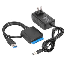 Load image into Gallery viewer, SATA to USB 3.0 Adapter Cable for 3.5/2.5 Inch SSD HDD SATA III Hard Drive Disk Converter Support UASP with 12V Power Adapter