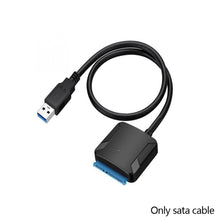 Load image into Gallery viewer, SATA to USB 3.0 Adapter Cable for 3.5/2.5 Inch SSD HDD SATA III Hard Drive Disk Converter Support UASP with 12V Power Adapter