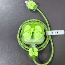Load image into Gallery viewer, Charger Protector Cable Organiser For iPhone 15 14 11 13 18W 20W Charging Protection Cover Data Cable Management Cord Winder Kit