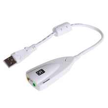 Load image into Gallery viewer, 5HV2 stereo 7.1 channel with cable sound card USB sound card Computer games dedicated external high-end sound card