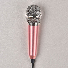 Load image into Gallery viewer, Portable 3.5mm Stereo Studio Mic KTV Karaoke Mini Microphone For Smart Phone Laptop PC Desktop Handheld Audio Microphone