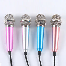 Load image into Gallery viewer, Portable 3.5mm Stereo Studio Mic KTV Karaoke Mini Microphone For Smart Phone Laptop PC Desktop Handheld Audio Microphone